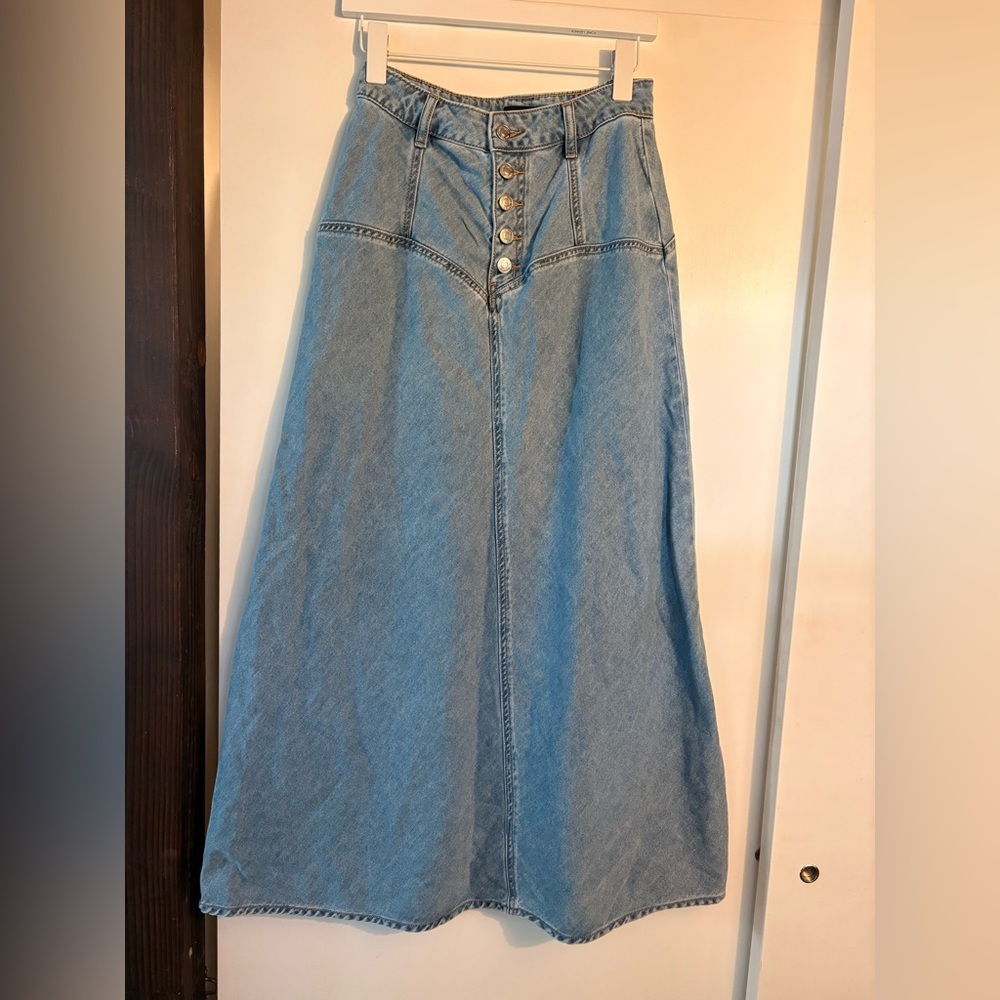 Sportsgirl Denim Maxi Skirt size 6